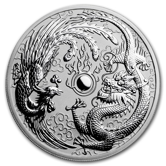 2017 Australia 1 oz Silver Dragon & Phoenix BU 2017 Australia 1 oz Silver Dragon & Phoenix BU